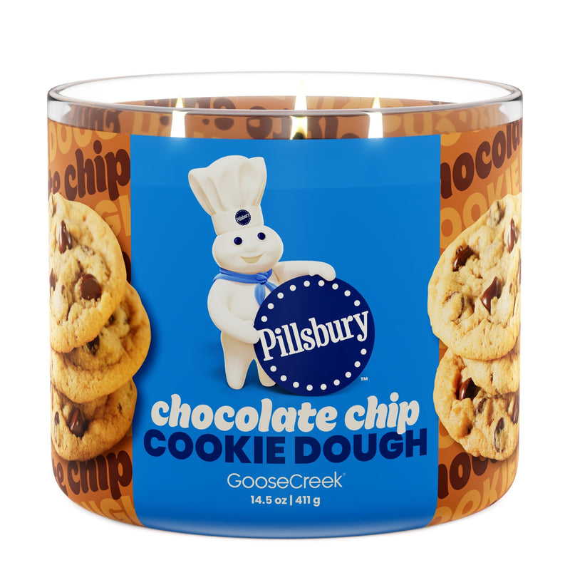 Chocolate Chip Cookie Dough 3-Wick Pillsbury Candle (S3T35)