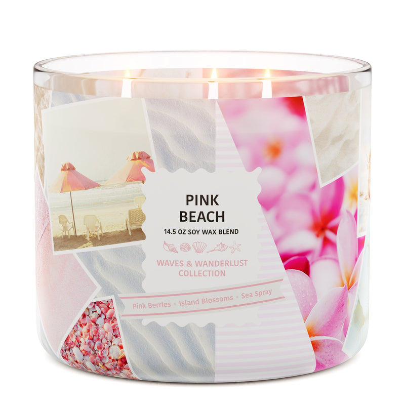 Pink Beach 3-Wick Candle (S35KS)