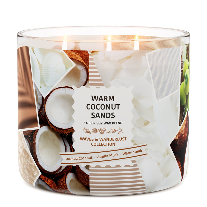 Warm Coconut Sands 3-Wick Candle (S3Y27)