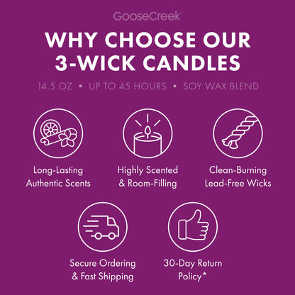 Windblown Wildflowers 3-Wick Candle